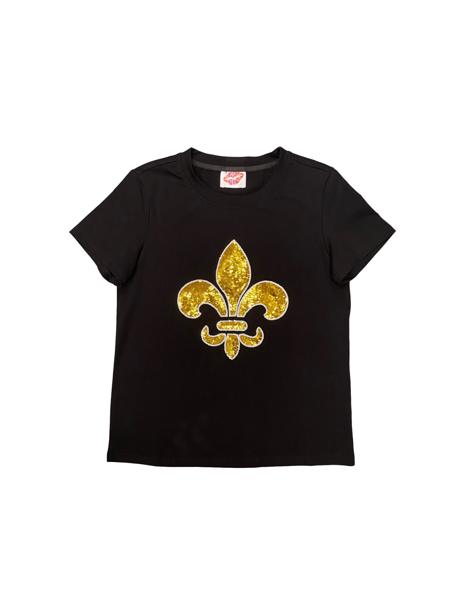 Black Fleur De Lis Tee - Sparkle City Co