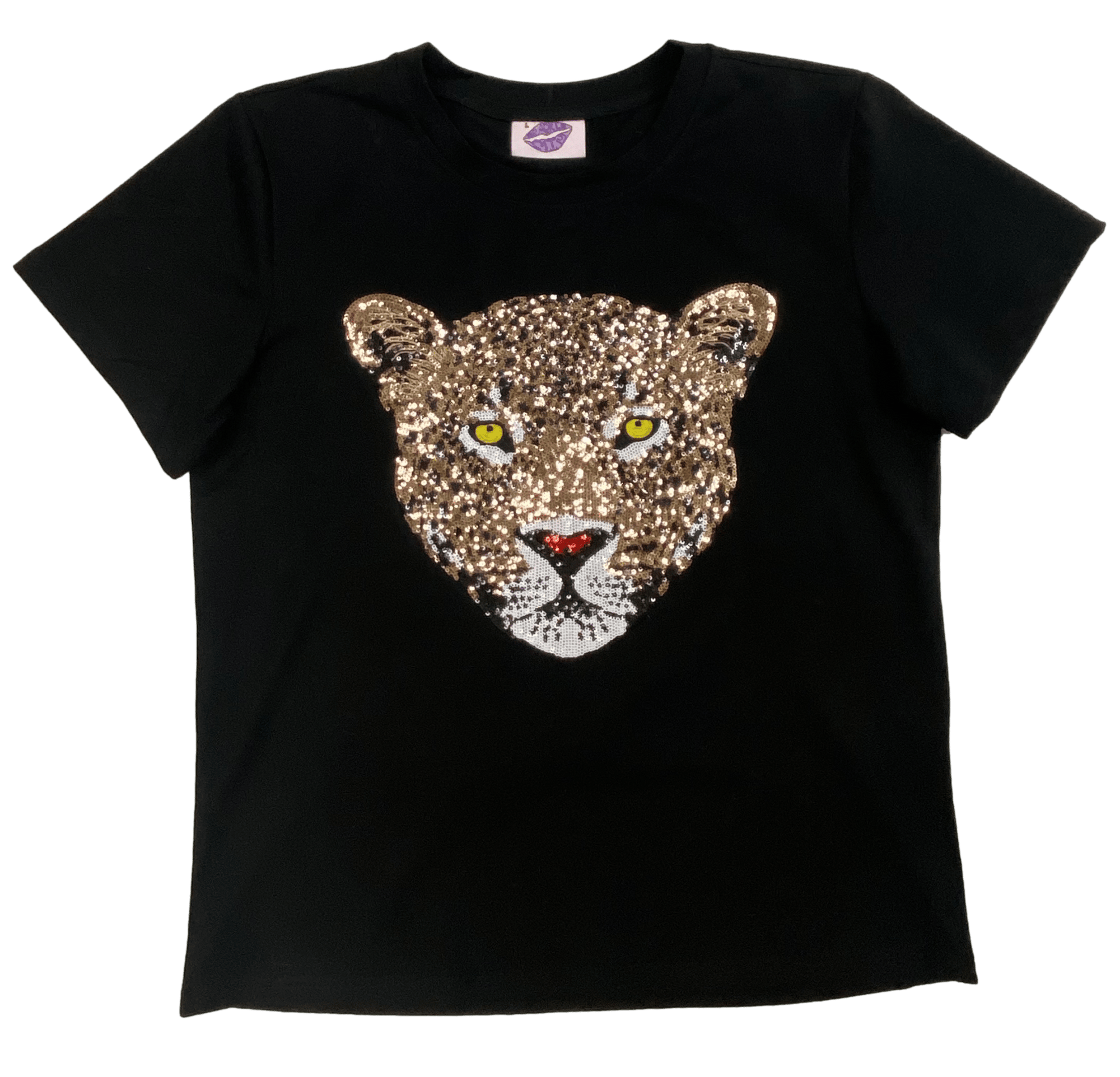 Black Jaguar Head Tee - Sparkle City Co
