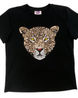 Black Jaguar Head Tee - Sparkle City Co