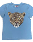 Blue Jaguar Head Tee - Sparkle City Co