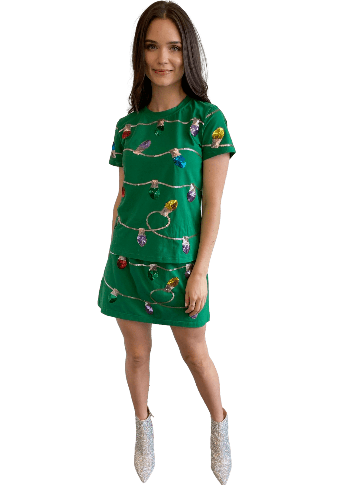 Christmas Lights Twinkle Tee - Sparkle City Co