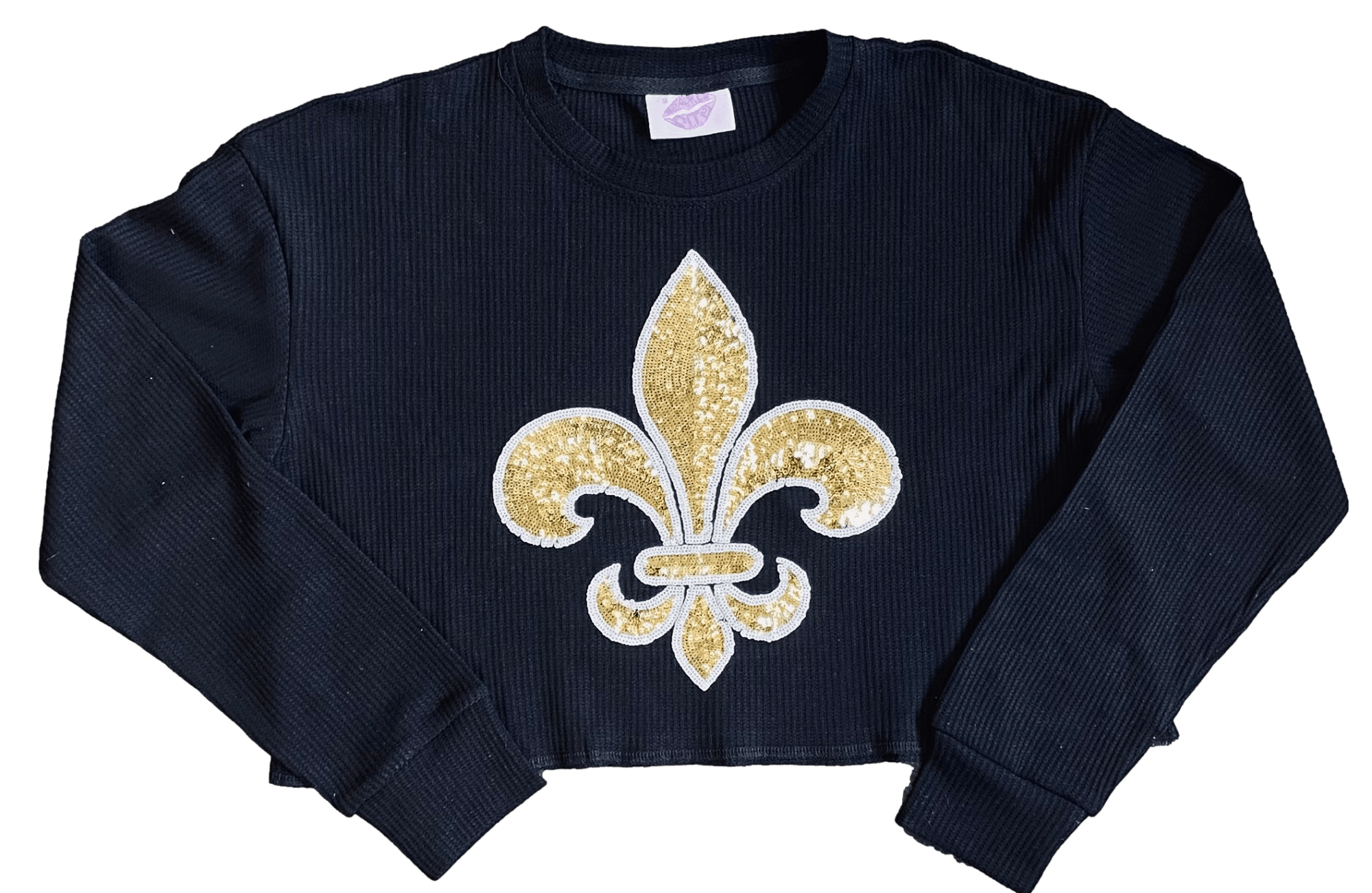 Fleur De Lis Waffle Top - Sparkle City Co