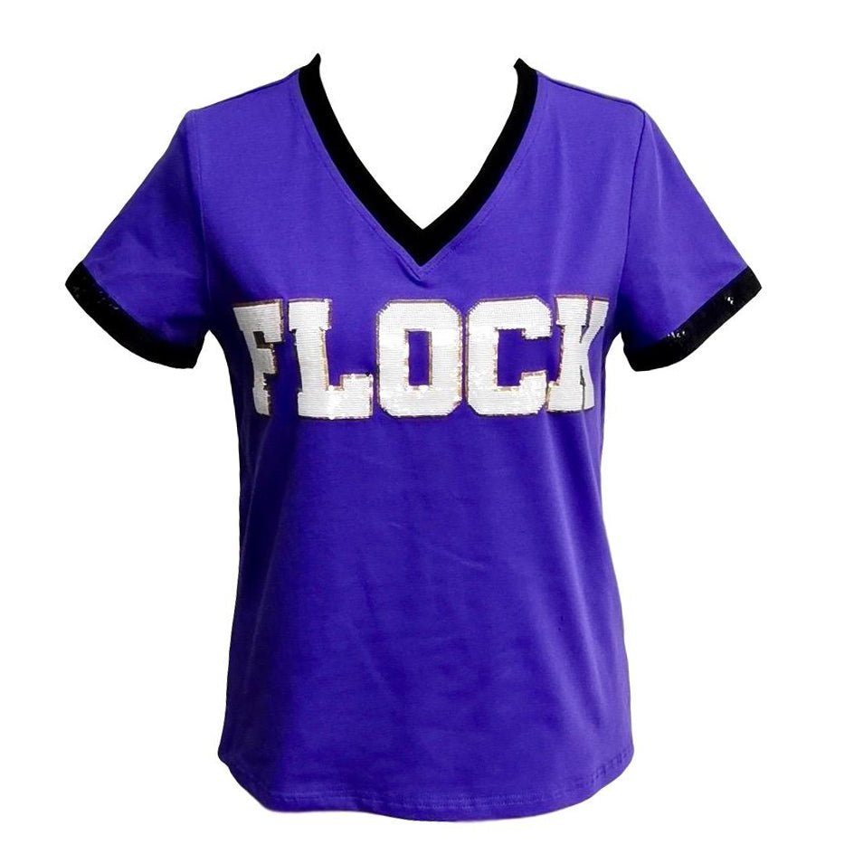 FLOCK Purple Color Rush Jersey Tee - Sparkle City Co