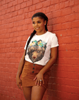 Flower Crown Bear Head Tee - Sparkle City Co