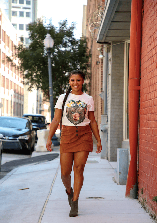 Flower Crown Bear Head Tee - Sparkle City Co