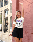 Flower Crown Bulldog Tee - Sparkle City Co