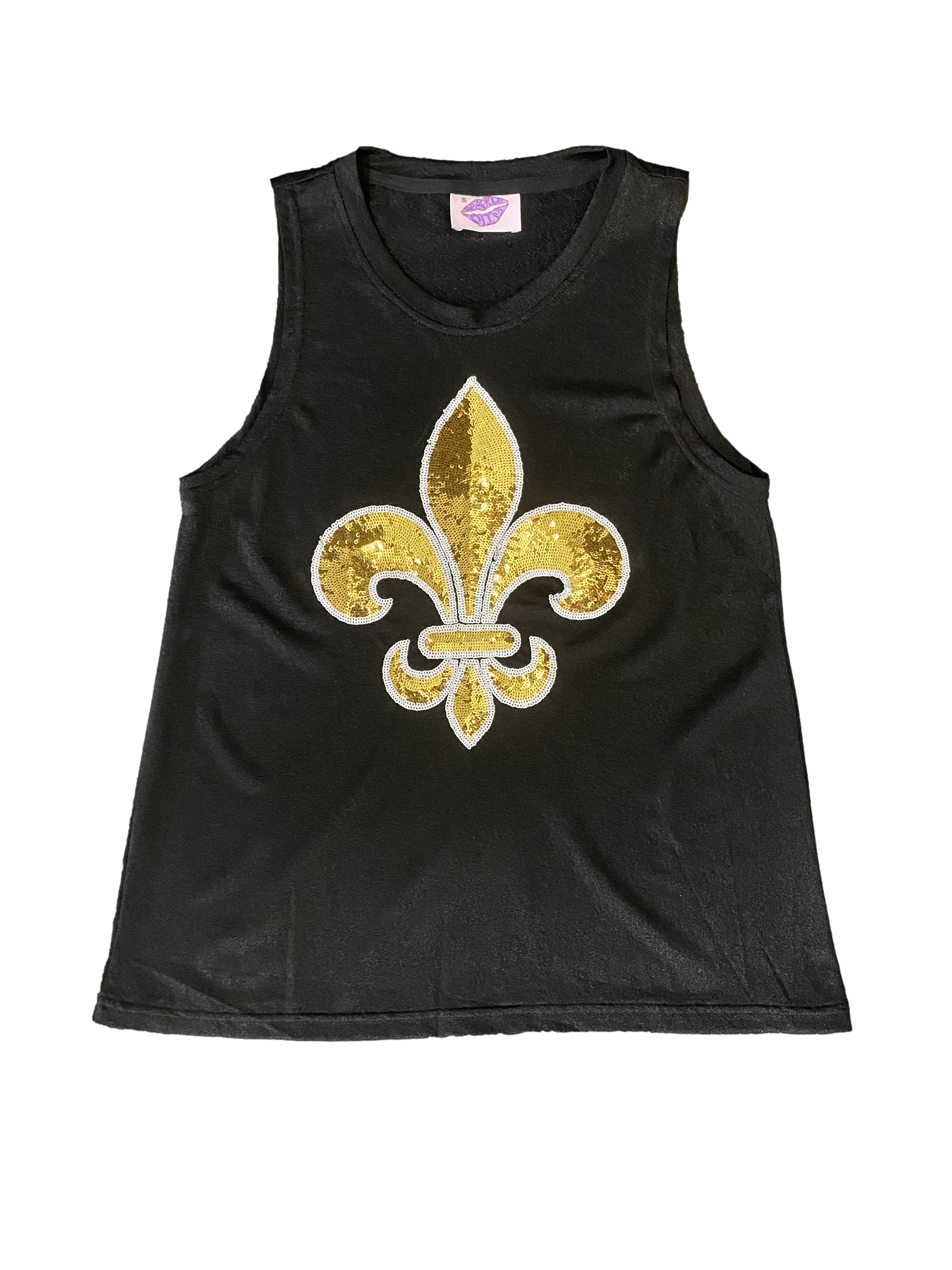 Glitter Fleur De Lis Tank - Sparkle City Co