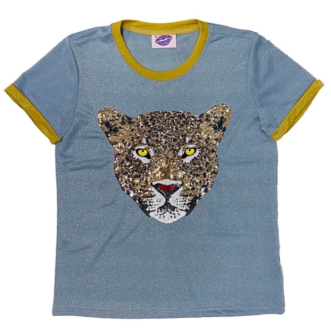 Glitter Jaguar Tee - Sparkle City Co