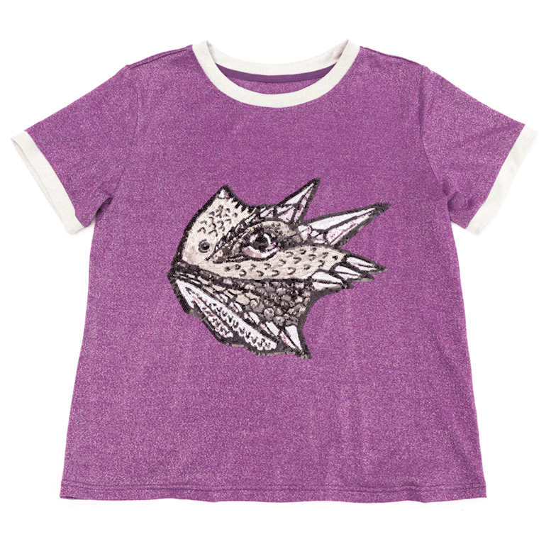 Glitter Purple Frog Tee - Sparkle City Co