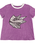 Glitter Purple Frog Tee - Sparkle City Co