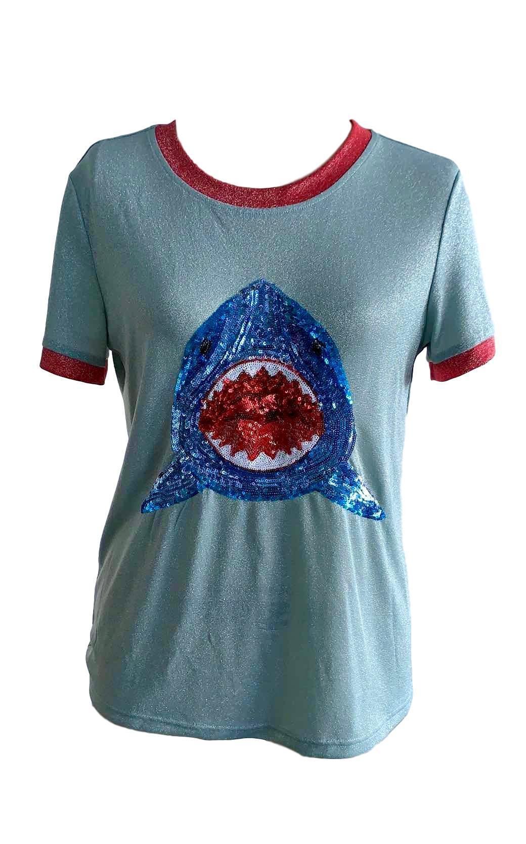 Glitter Shark Tee - Sparkle City Co