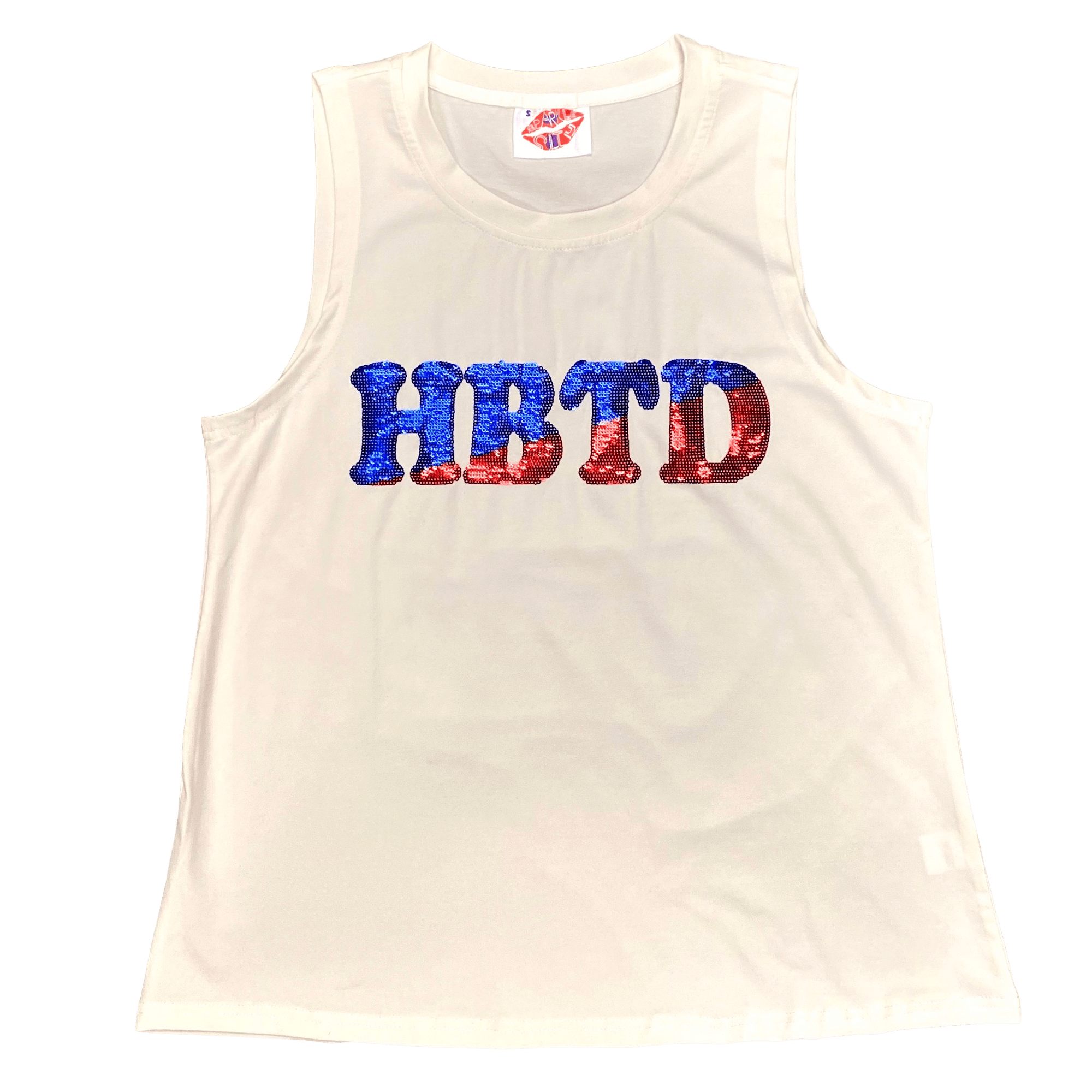 HBTD Dazzling Diagonal Tank - Sparkle City Co