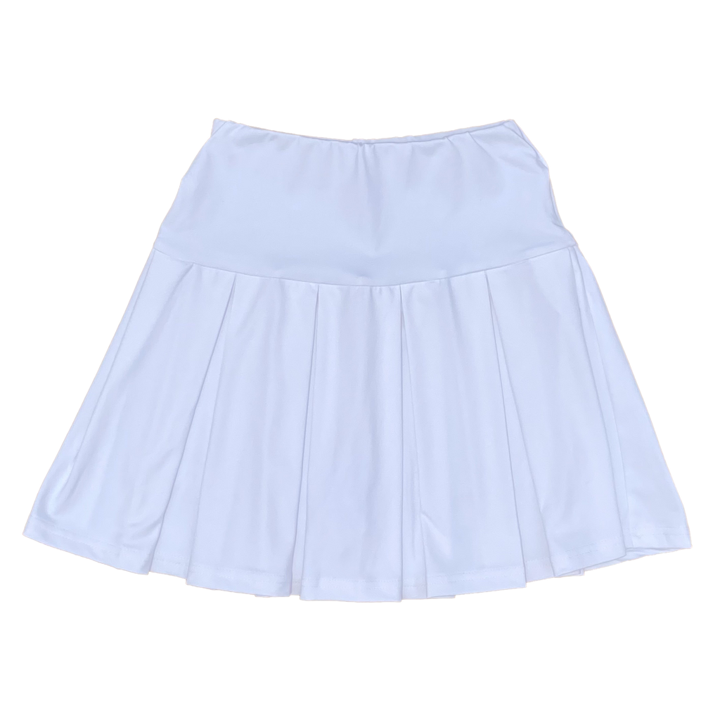 White Pleated Spirit Skirt