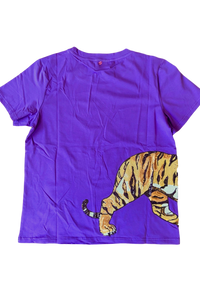 Wrap-Around Tiger Tee Purple