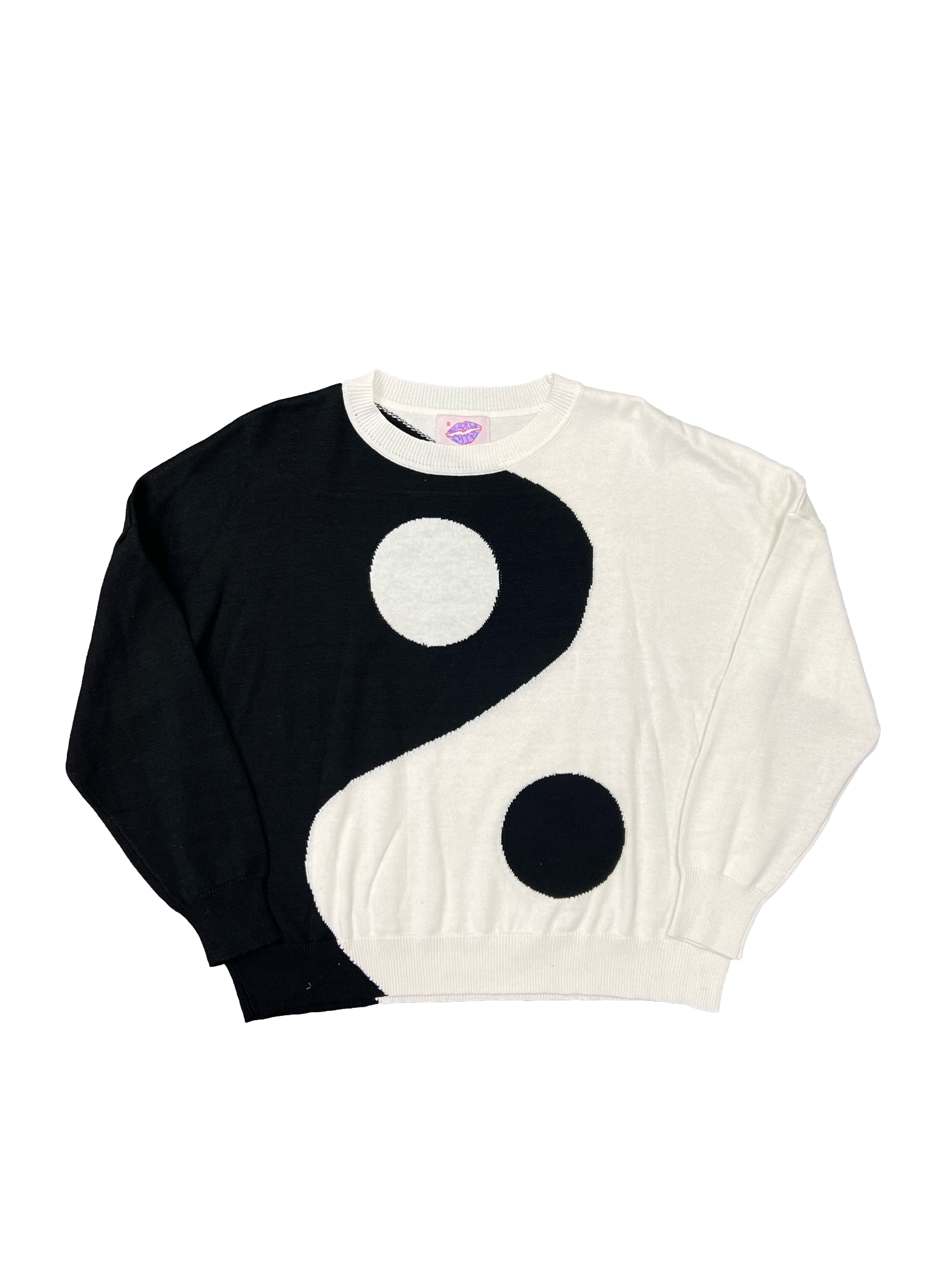 Yin Yang Sweater - Black and White