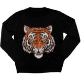 Black Tiger Head Sweater