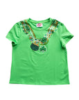 Kids Lucky Light Green Beads Tee - Sparkle City Co