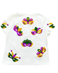 Kids Mardi Gras Mask Tee! - Sparkle City Co