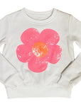 Kids Pink Disco Flower Sweatshirt - Sparkle City Co