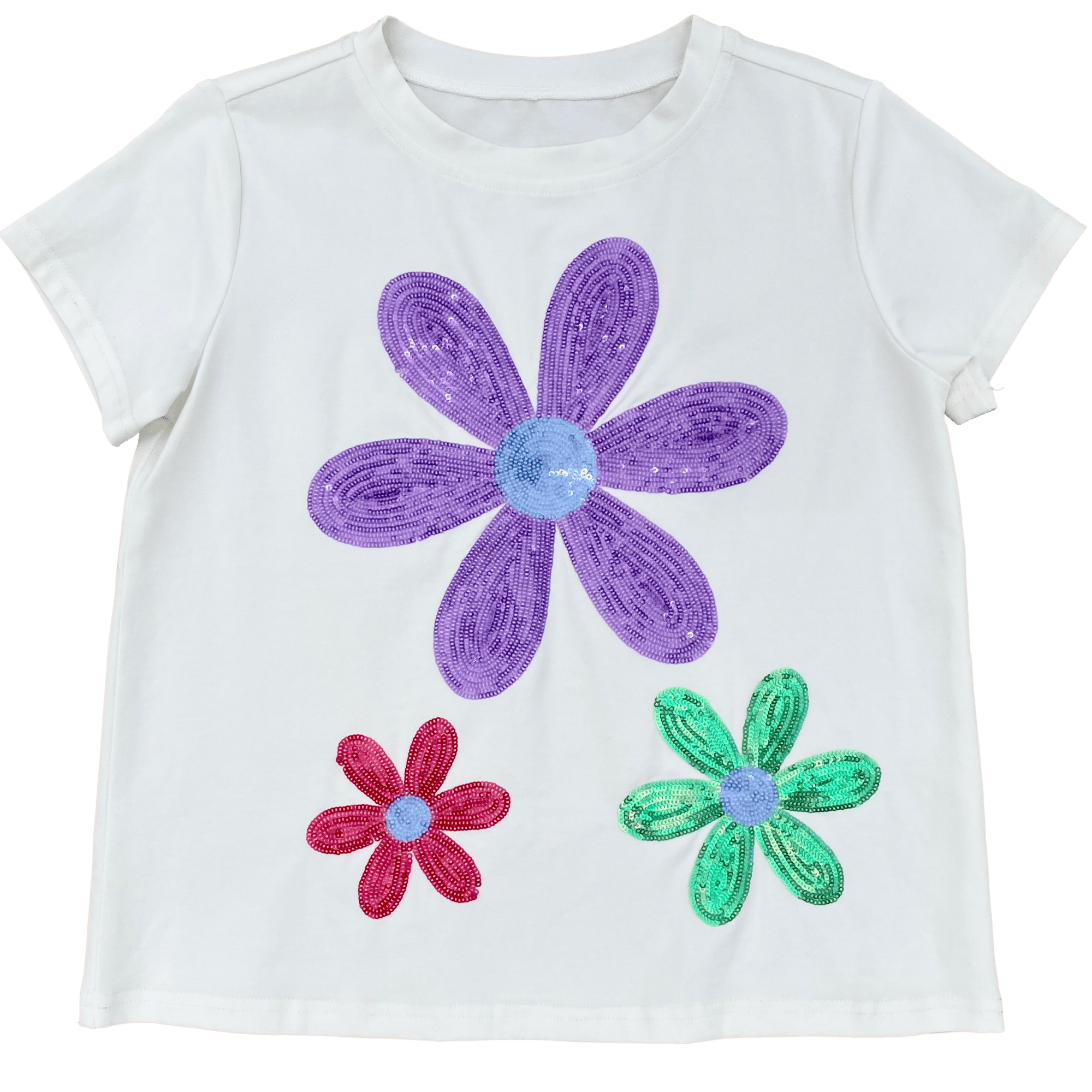 Kids Tri Flower Tee - Sparkle City Co