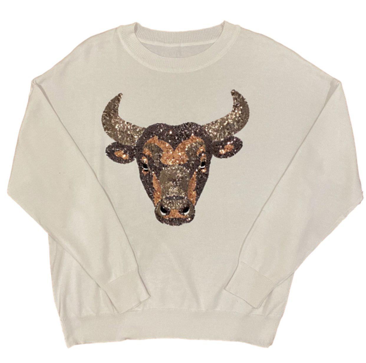 Lightweight Bull Sweater - Sparkle City Co