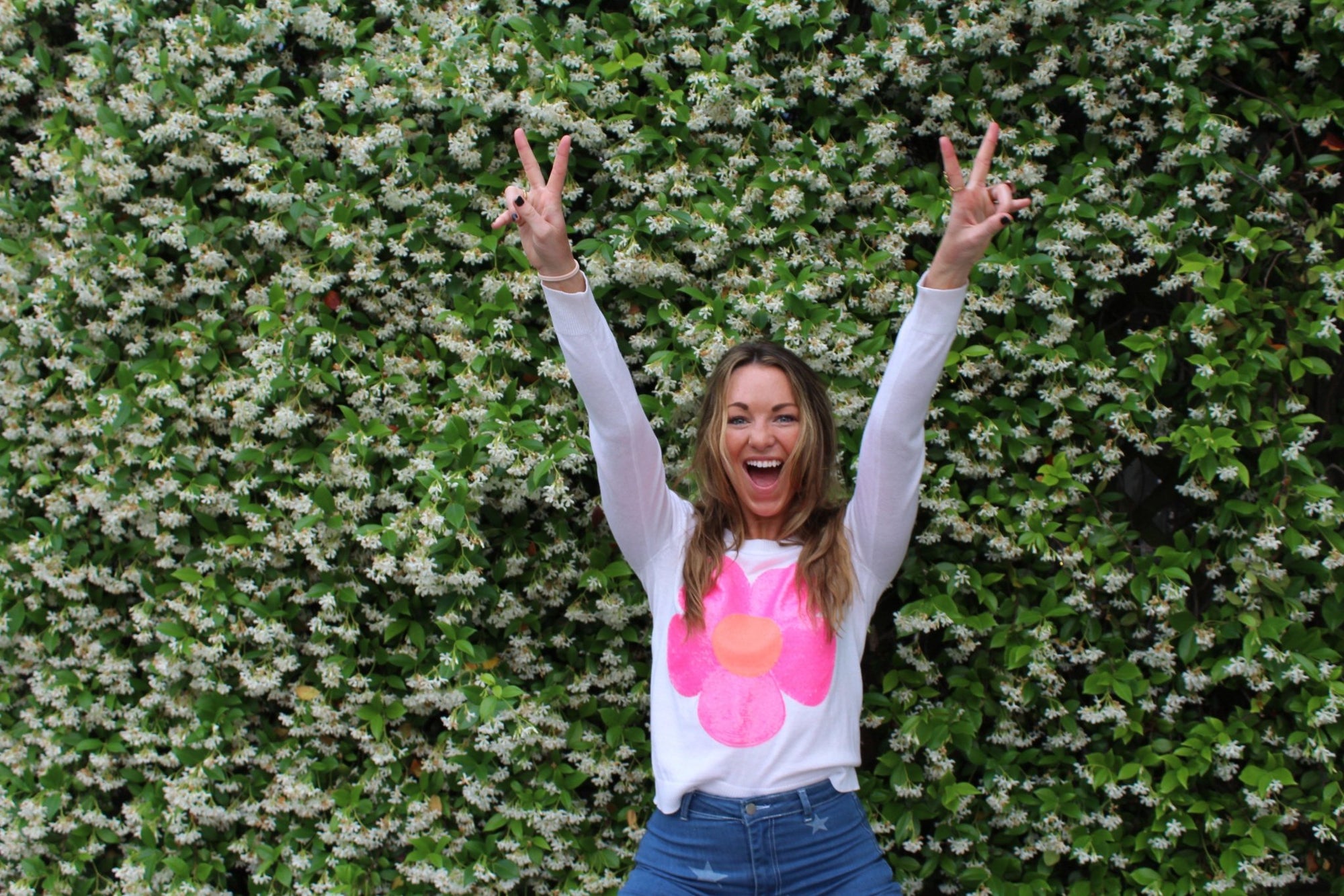 Lightweight Disco Flower Sweater - Sparkle City Co