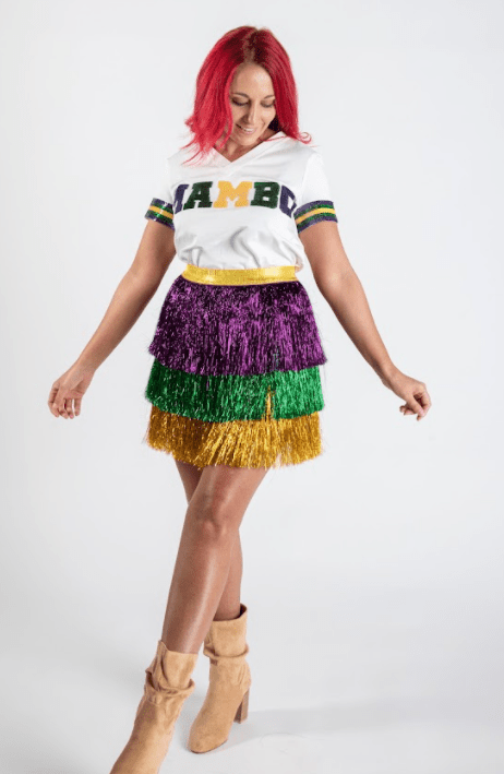 MAMBO Mardi Gras Jersey Tee - Sparkle City Co