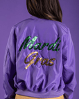 Mardi Gras Bomber Jacket - Sparkle City Co