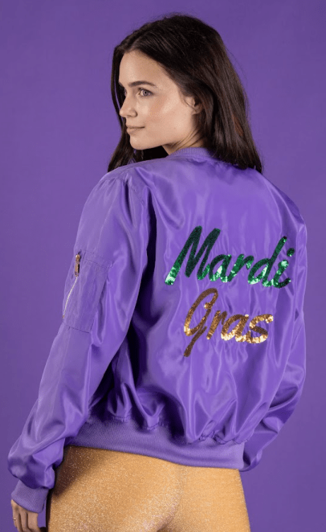Mardi Gras Bomber Jacket - Sparkle City Co