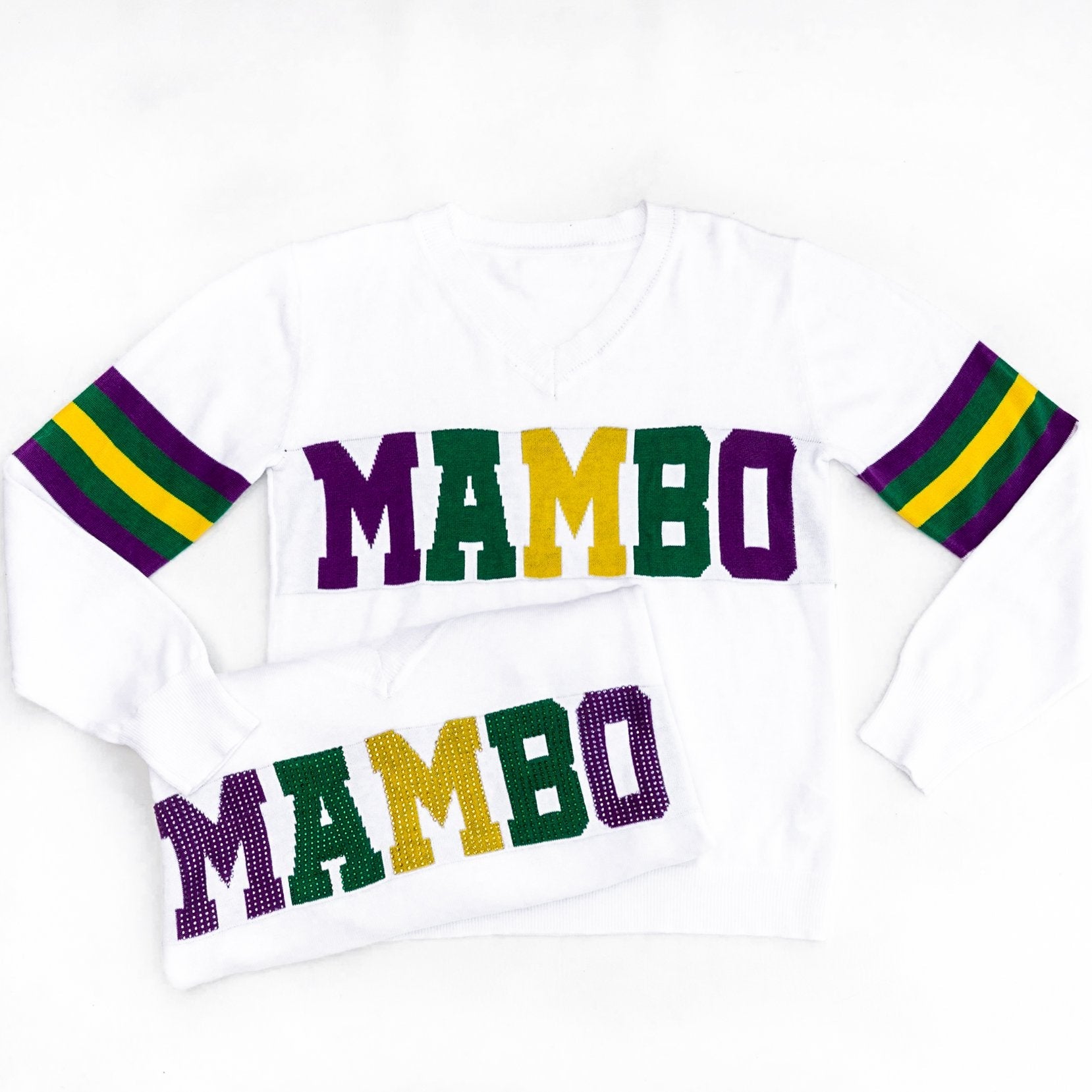 Mardi Gras MAMBO Sparkle City Sweater - Sparkle City Co