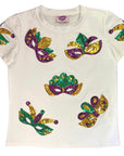 Mardi Gras Mask Takeover Tee - Sparkle City Co