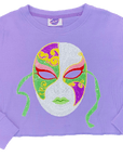 Mardi Gras Mask Waffle Top - Sparkle City Co