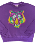 Mardi Gras Tiger Sweatshirt - Sparkle City Co