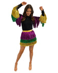 Mardi Gras Tinsel Tier Skirt - Sparkle City Co