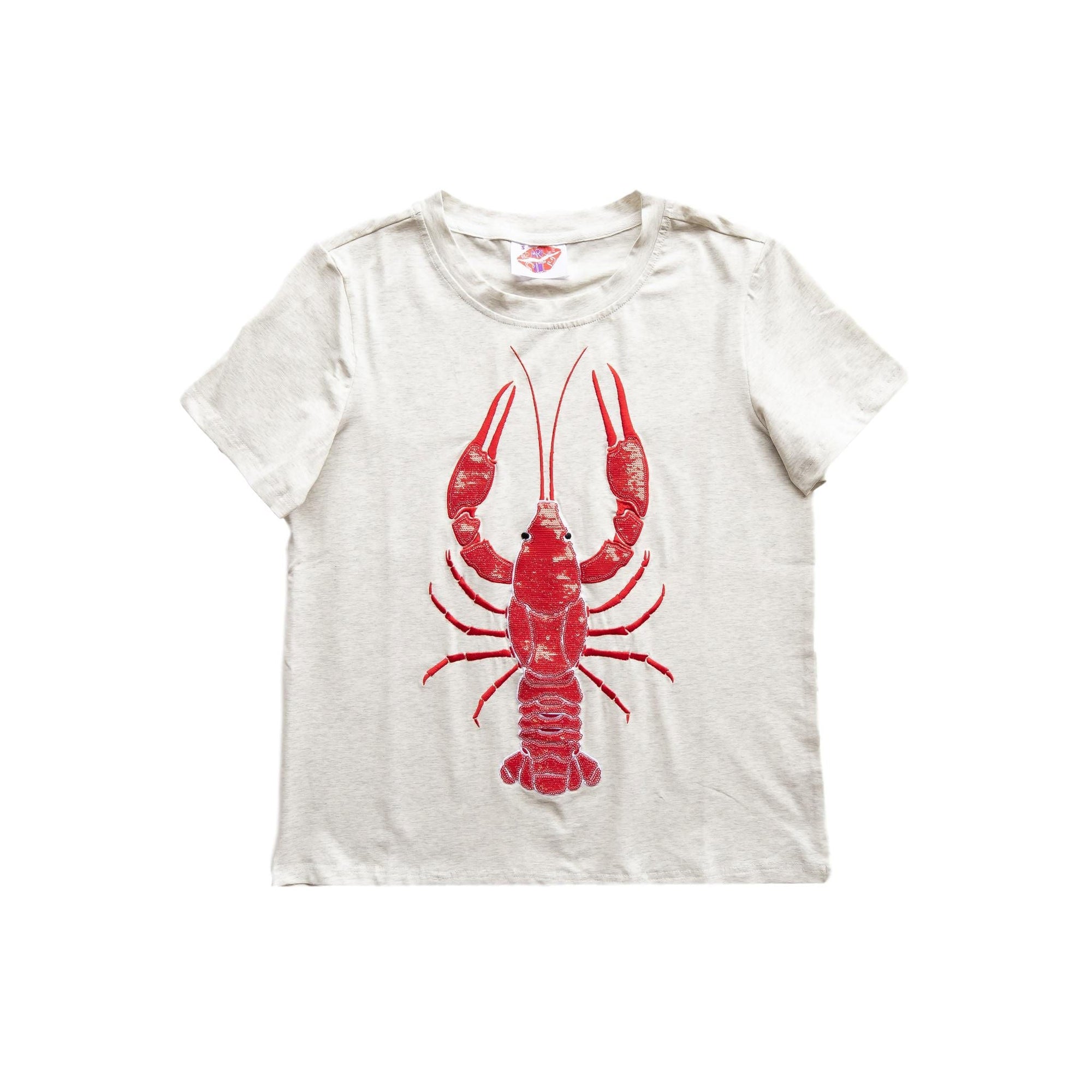 Pre - Order Mega Mudbug Crawfish Heather Grey Tee - Sparkle City Co