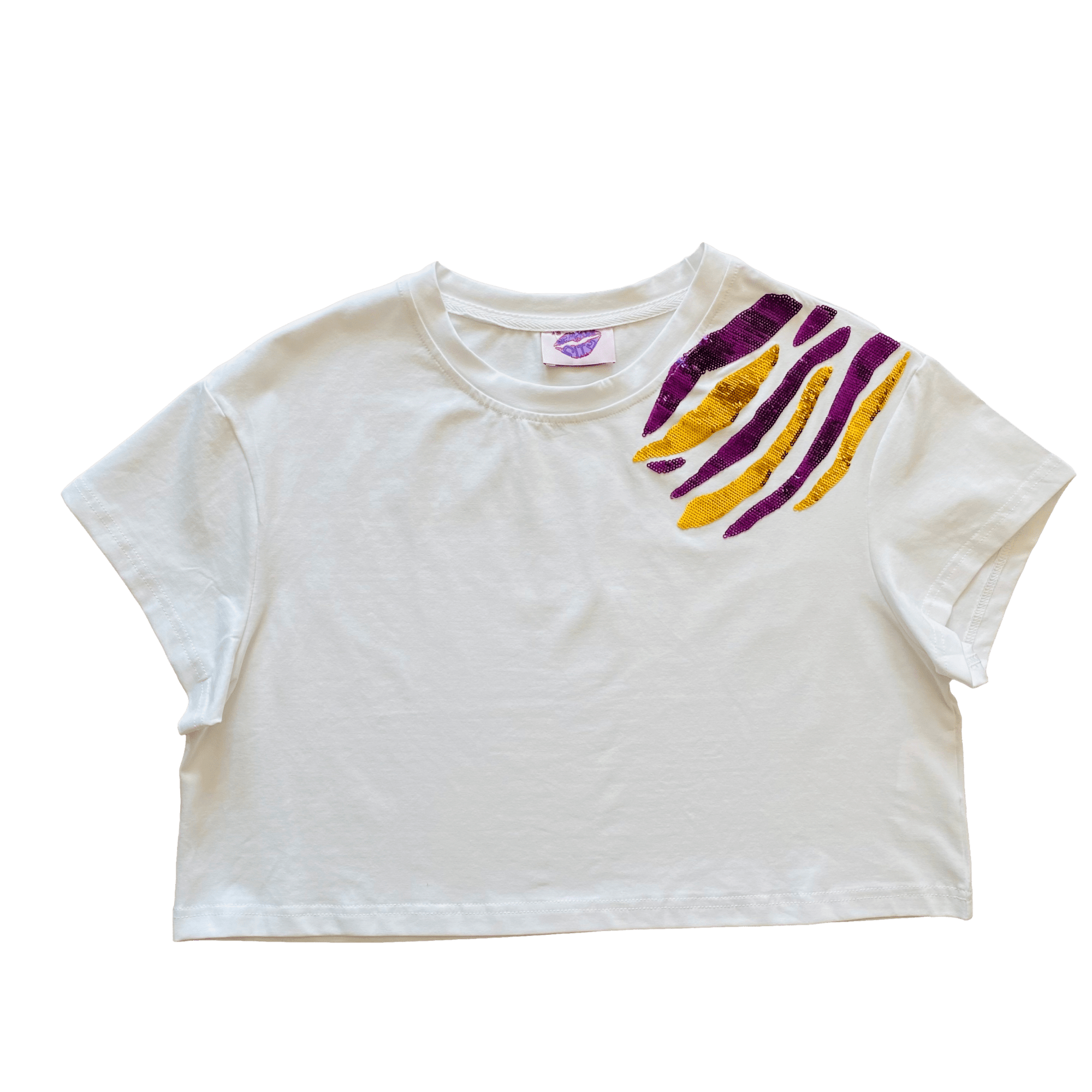 Purple and Gold Tiger Claw Crop - Sparkle City Co