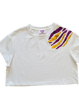 Purple and Gold Tiger Claw Crop - Sparkle City Co