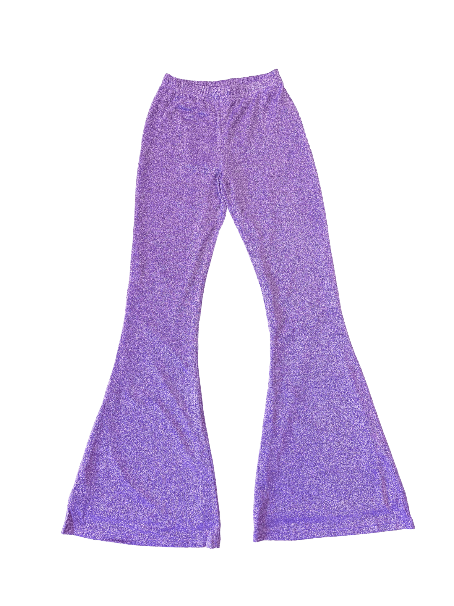 Purple Glitter Flare Pants - Sparkle City Co