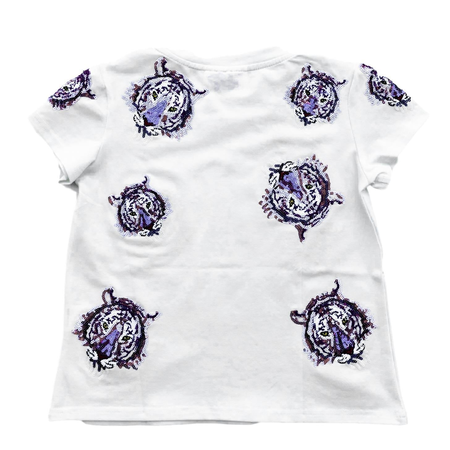 Purple KIDS Tiger Takeover Tee - Sparkle City Co