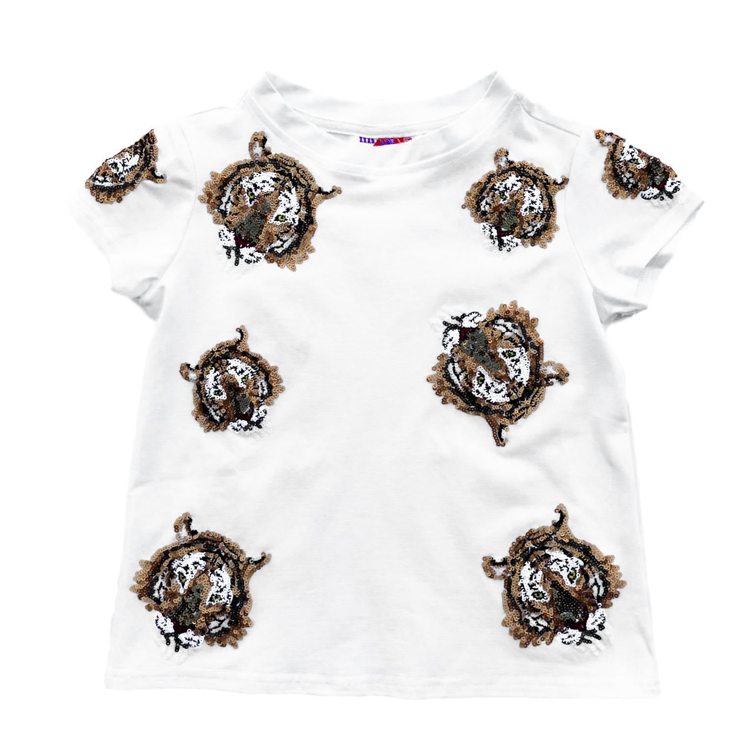 Purple KIDS Tiger Takeover Tee - Sparkle City Co