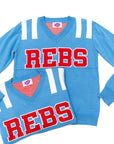 REBS Powder Blue Jersey Sweater - Sparkle City Co