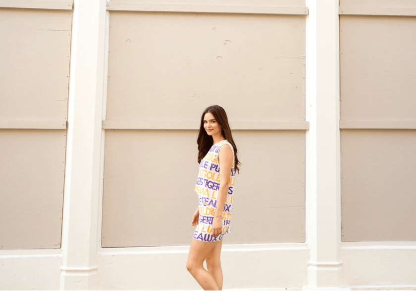 Rhinestone Gameday Graffiti Tank - Sparkle City Co