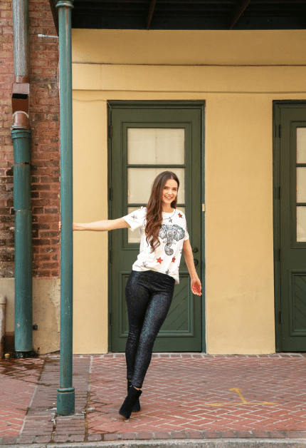 Star Struck Elephant Tee - Sparkle City Co