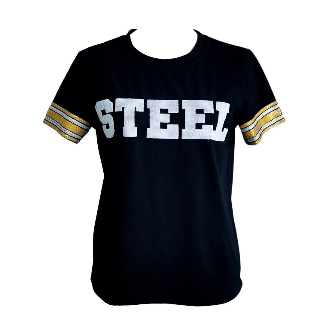 Steel Black Jersey Tee - Sparkle City Co
