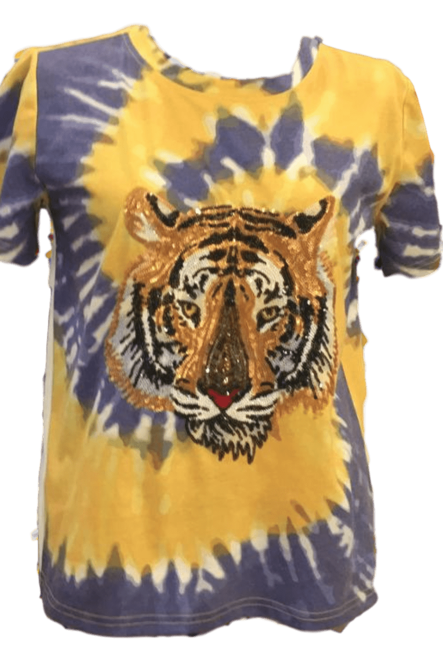 Tie - Dye Tiger Tee - Sparkle City Co