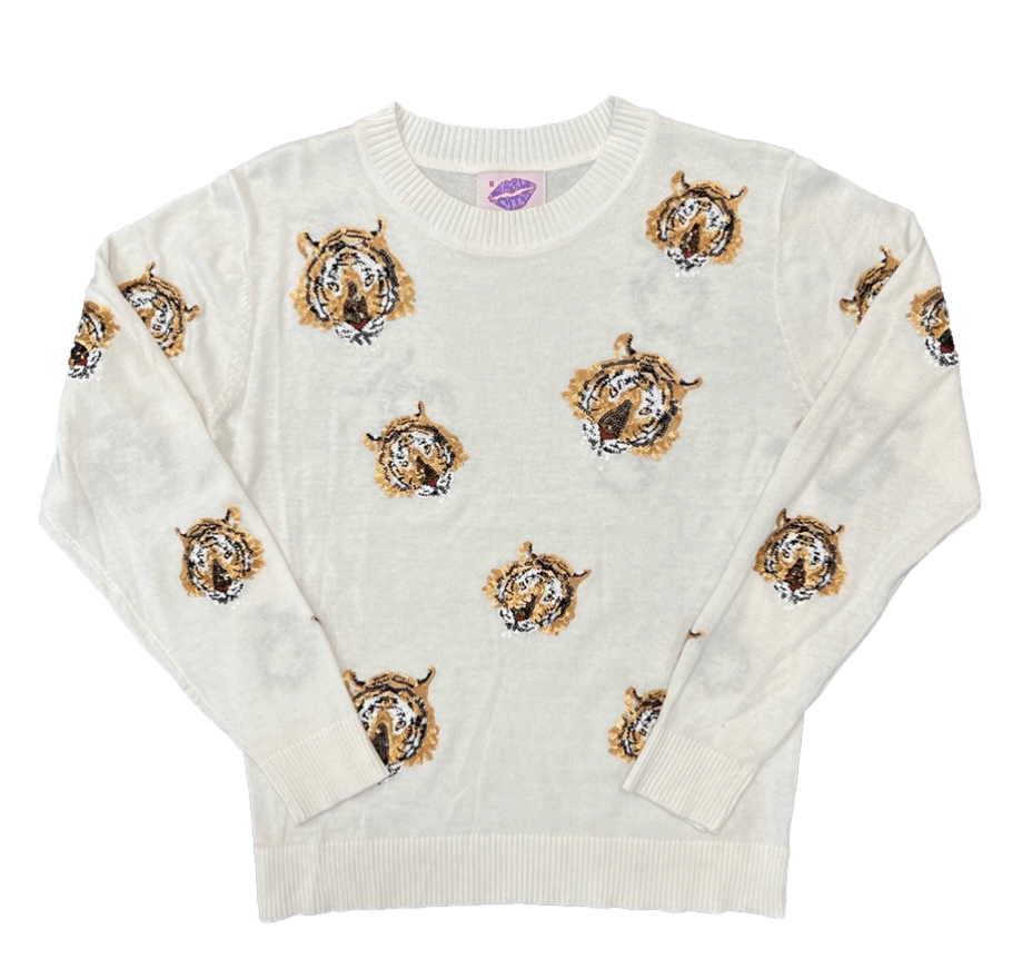 Tiger Takeover Lightweight Sweater - Sparkle City Co