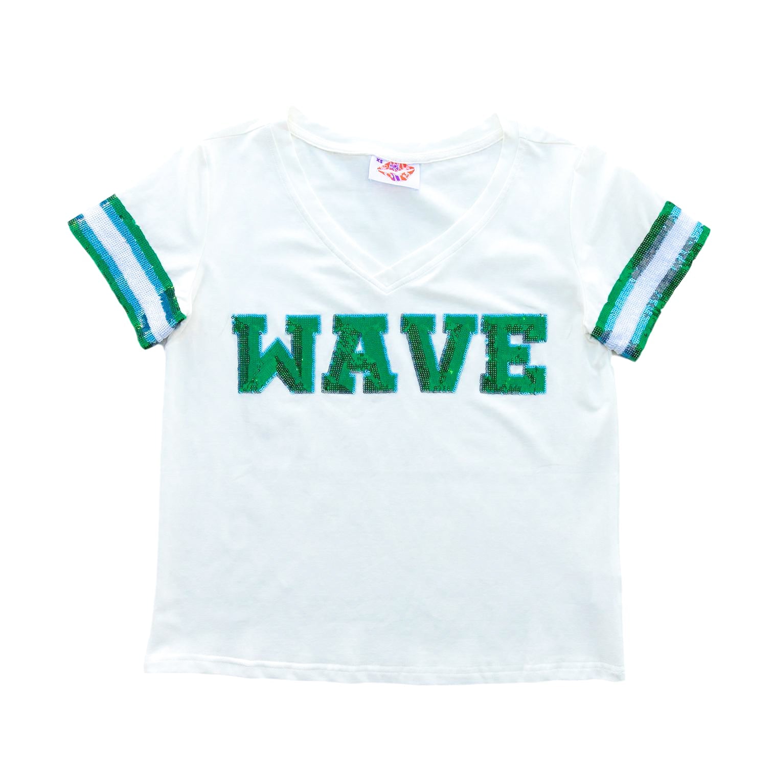 WAVE Sequin Jersey Tee - Sparkle City Co