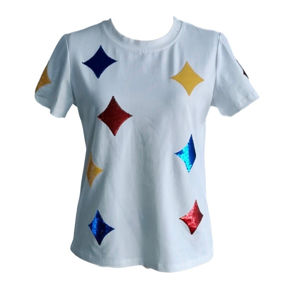 White Steel Elements Tee - Sparkle City Co