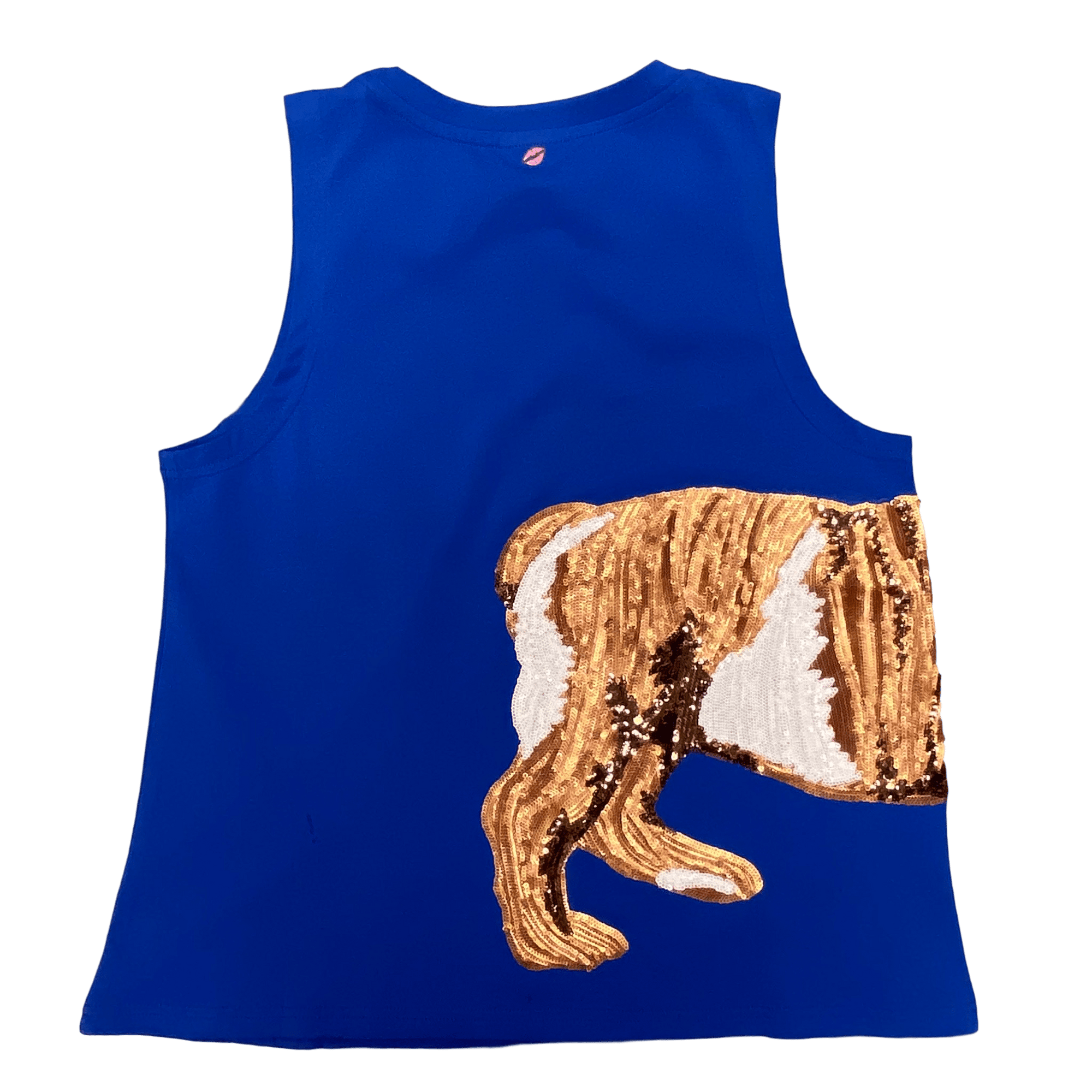Wrap - Around Blue Bulldog Tank - Sparkle City Co