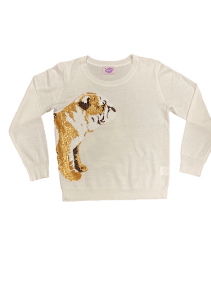 Wrap - Around Bulldog Sweater - Sparkle City Co